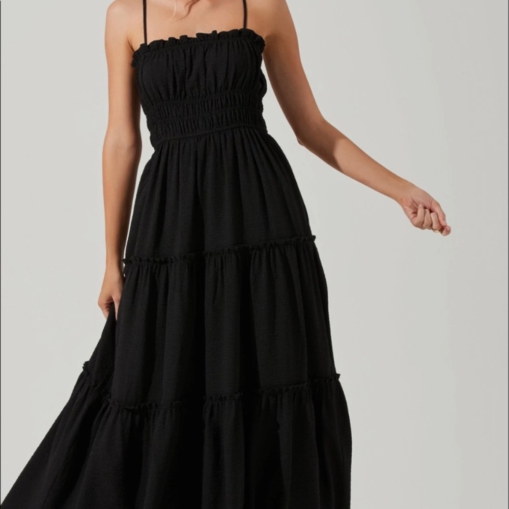 Black maxi dress
